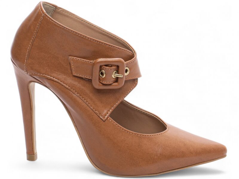 scarpin caramelo salto 12cm napa | VitriNerm