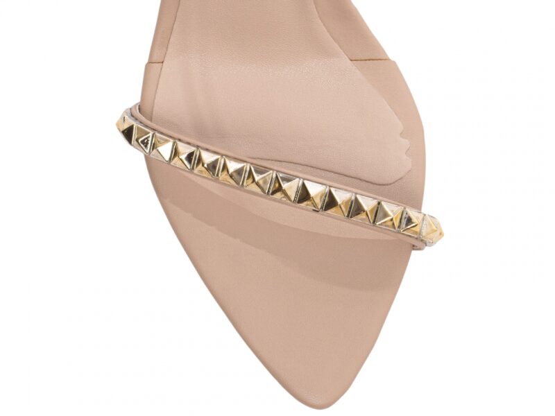 detalhe bico sandália feminina dourado feminino | VitriNerm