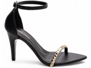 sandália preto salto 9cm napa | VitriNerm