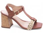sandália caramelo salto 7cm napa | VitriNerm