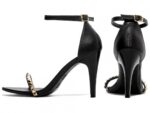 sandália feminina preto vista lateral salto 9cm | VitriNerm