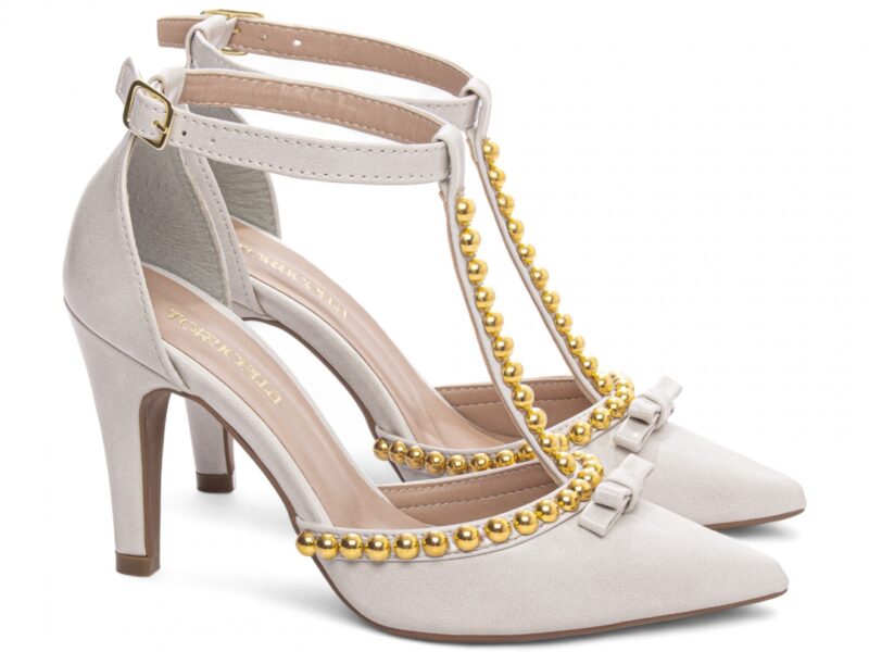 scarpin feminino off white solado antiderrapante | VitriNerm