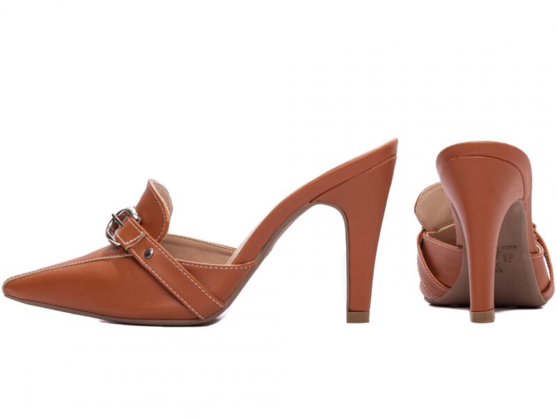 scarpin feminino caramelo vista lateral salto 9cm | VitriNerm