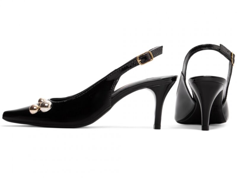 scarpin feminino preto vista lateral salto 6cm | VitriNerm