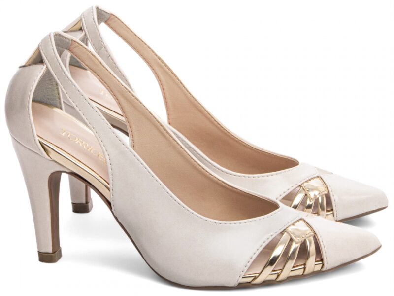 scarpin feminino off white solado antiderrapante | VitriNerm