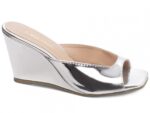 sandália prata salto 7cm verniz | VitriNerm