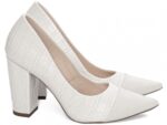 scarpin feminino off white solado antiderrapante | VitriNerm