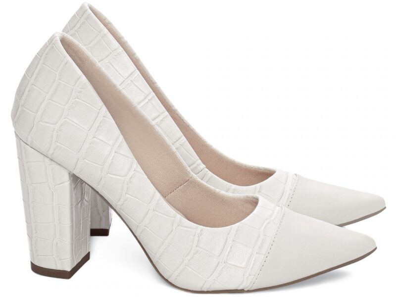 scarpin feminino off white solado antiderrapante | VitriNerm