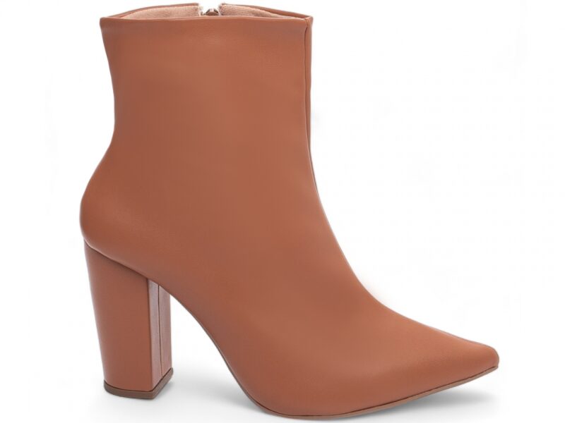 Bota Cano Curto Caramelo Salto 9cm bota caramelo salto 9cm napa | VitriNerm