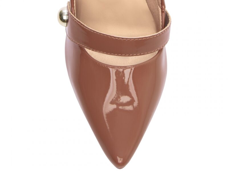 detalhe bico scarpin feminino caramelo feminino | VitriNerm