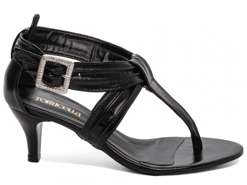 sandália preto salto 5cm napa | VitriNerm