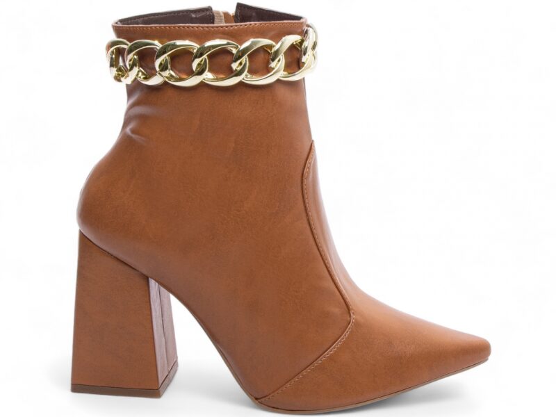 bota feminina caramelo vista lateral | VitriNerm