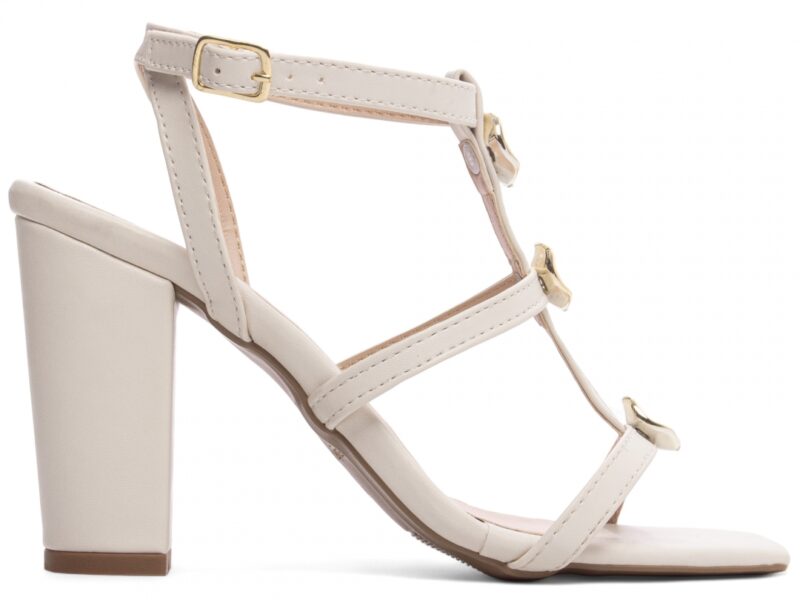 sandália feminina off white par completo | VitriNerm