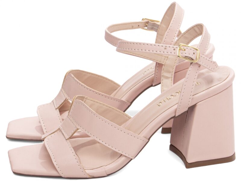 detalhe salto 7cm dourada sandália feminina | VitriNerm
