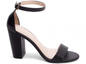 sandália preta salto 9cm napa | VitriNerm
