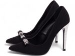 detalhe salto 12cm preto scarpin feminino | VitriNerm