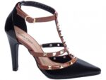 scarpin preto salto 9cm verniz | VitriNerm