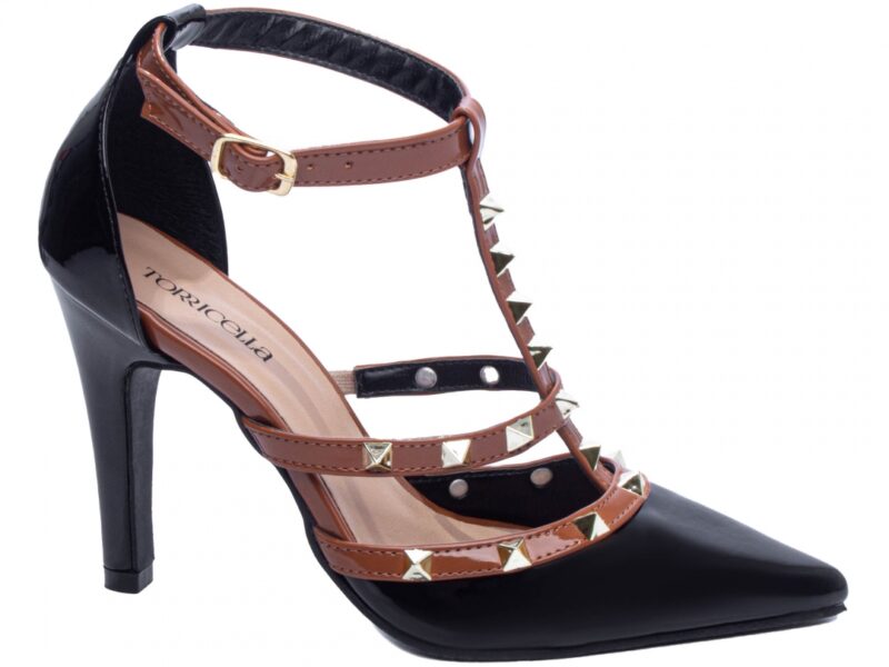 scarpin preto salto 9cm verniz | VitriNerm