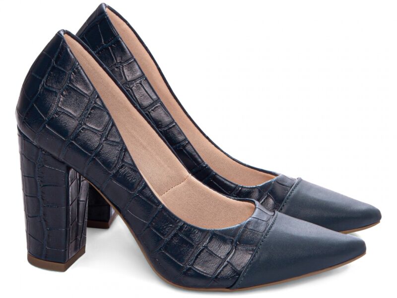 scarpin feminino azul solado antiderrapante | VitriNerm