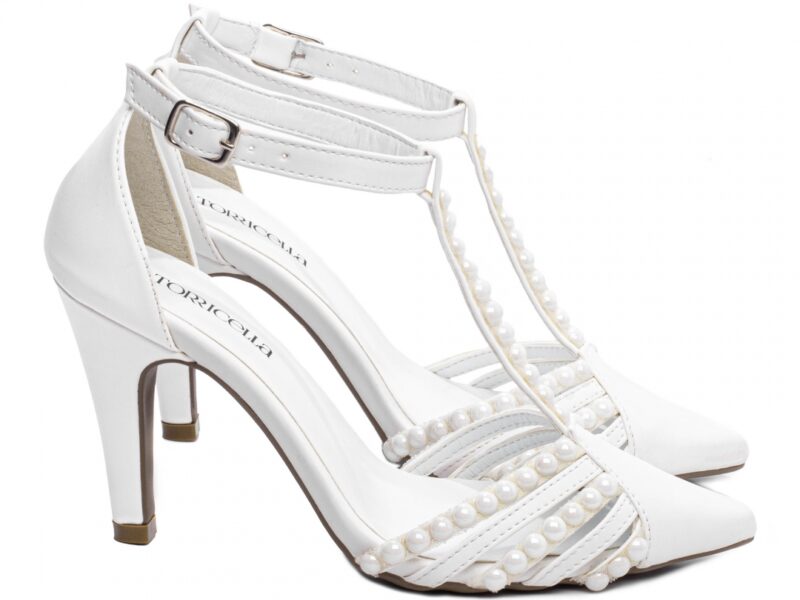 scarpin feminino branco solado antiderrapante | VitriNerm