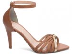 sandália caramelo salto 9cm napa | VitriNerm