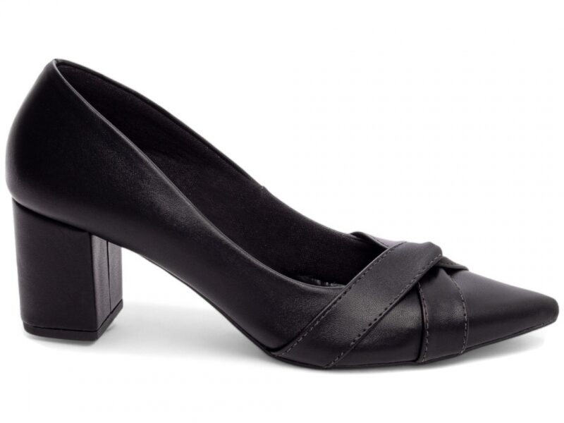 scarpin preto salto 6,5cm napa | VitriNerm