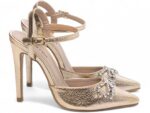 scarpin feminino dourado solado antiderrapante | VitriNerm