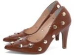 detalhe salto 9cm caramelo scarpin feminino | VitriNerm