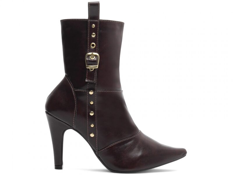 bota feminina marrom solado antiderrapante | VitriNerm