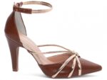scarpin caramelo salto 9cm napa | VitriNerm