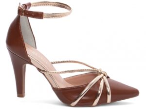 scarpin caramelo salto 9cm napa | VitriNerm