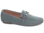 mocassim feminino azul solado antiderrapante | VitriNerm
