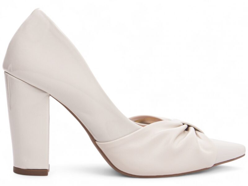 scarpin feminino off white par completo | VitriNerm