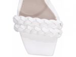 detalhe bico sandália feminina branco feminino | VitriNerm