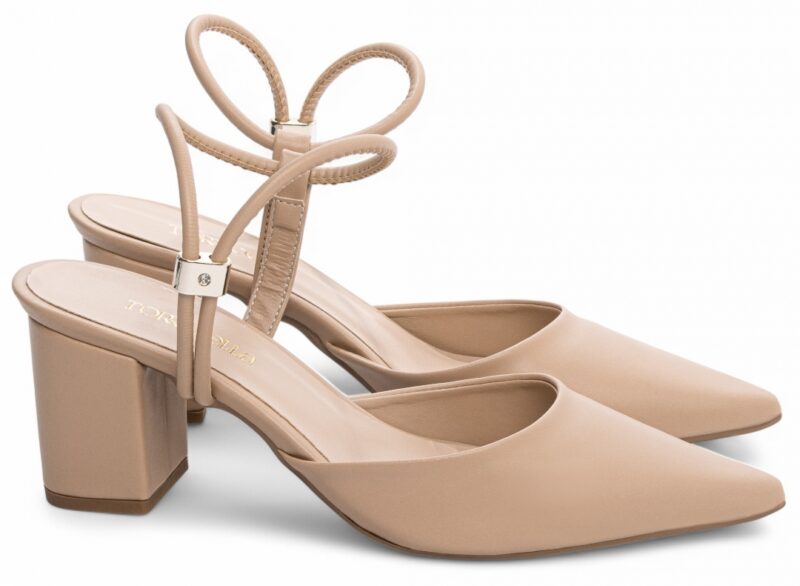 scarpin feminino bege solado antiderrapante | VitriNerm
