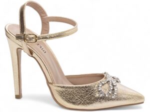 scarpin dourado salto 12cm napa | VitriNerm