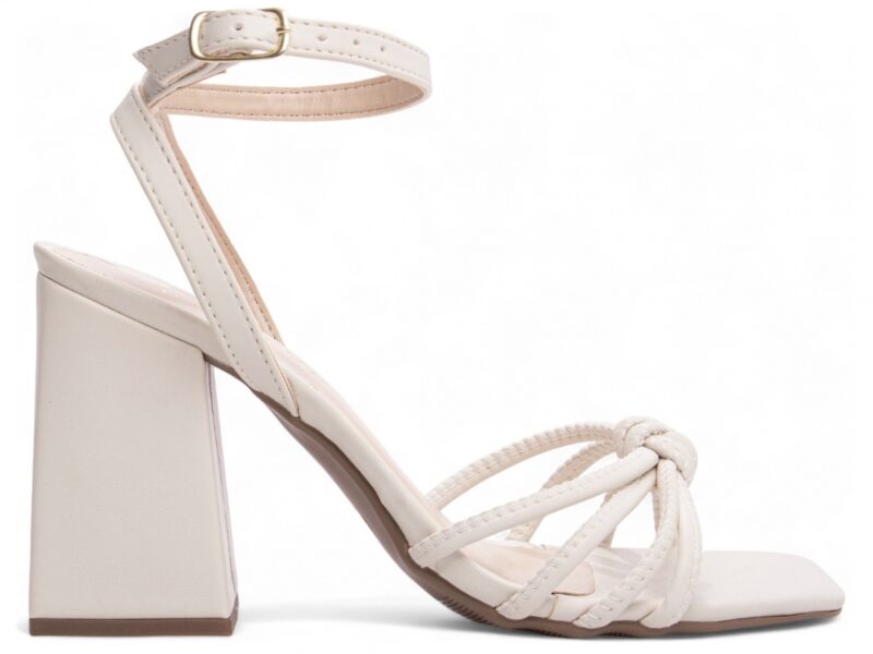 sandália feminina off white par completo | VitriNerm