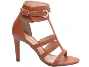 sandália caramelo salto 9,5cm napa | VitriNerm