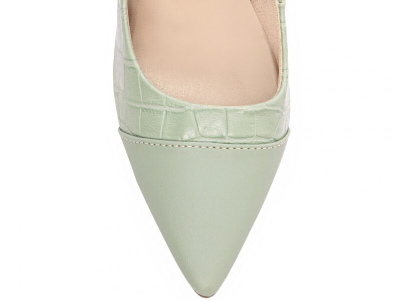 detalhe bico scarpin feminino verde feminino | VitriNerm