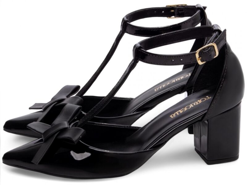 detalhe salto 6,5cm preto scarpin feminino | VitriNerm
