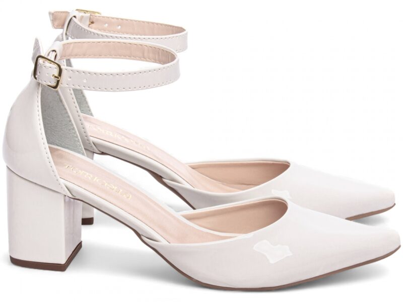 scarpin feminino off white solado antiderrapante | VitriNerm