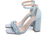 detalhe salto 8,5cm azul sandália feminina | VitriNerm