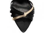 detalhe bico sandália feminina preto feminino | VitriNerm
