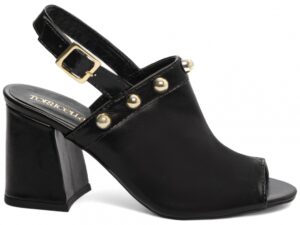 sandália preto salto 7cm napa | VitriNerm