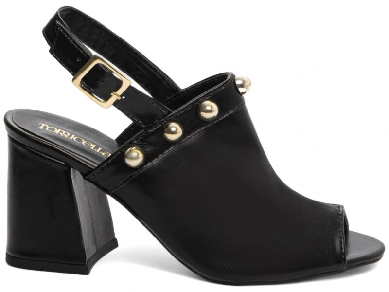 sandália preto salto 7cm napa | VitriNerm