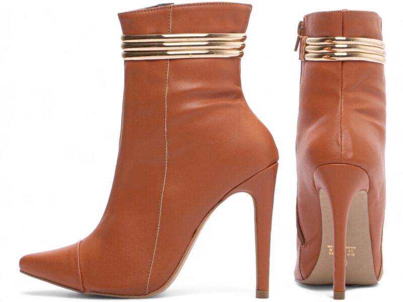 bota caramelo salto 12cm napa | VitriNerm