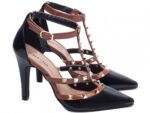 scarpin feminino preto solado antiderrapante | VitriNerm