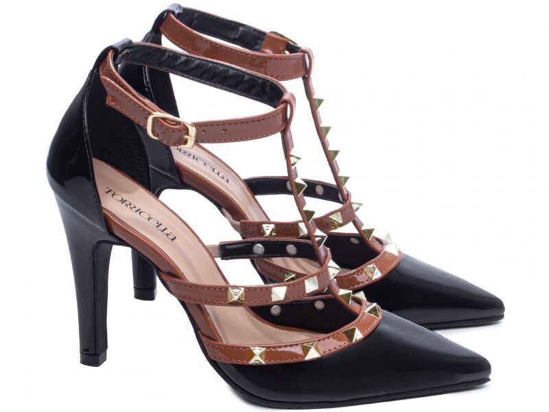 scarpin feminino preto solado antiderrapante | VitriNerm