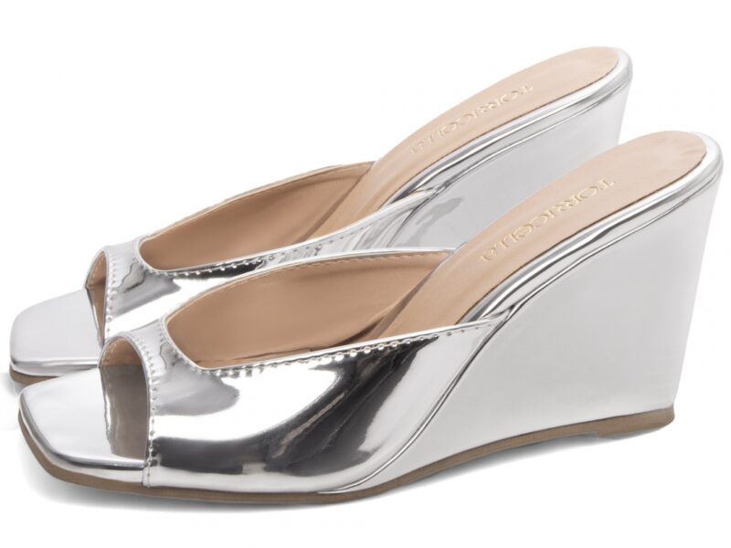 detalhe salto 7cm prata sandália feminina | VitriNerm