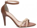 sandália caramelo salto 9cm napa | VitriNerm